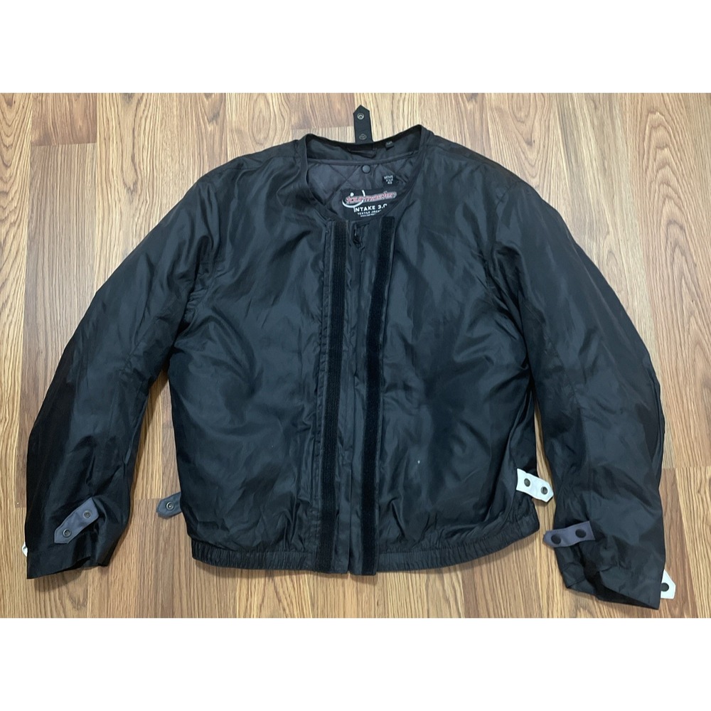 TOURMASTER Intake 3.0 Motorcycle Jacket Mens XS Armored Removable Liner Black